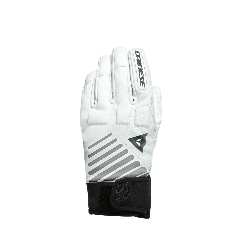 women-s-essential-slope-ski-gloves-white-black image number 0