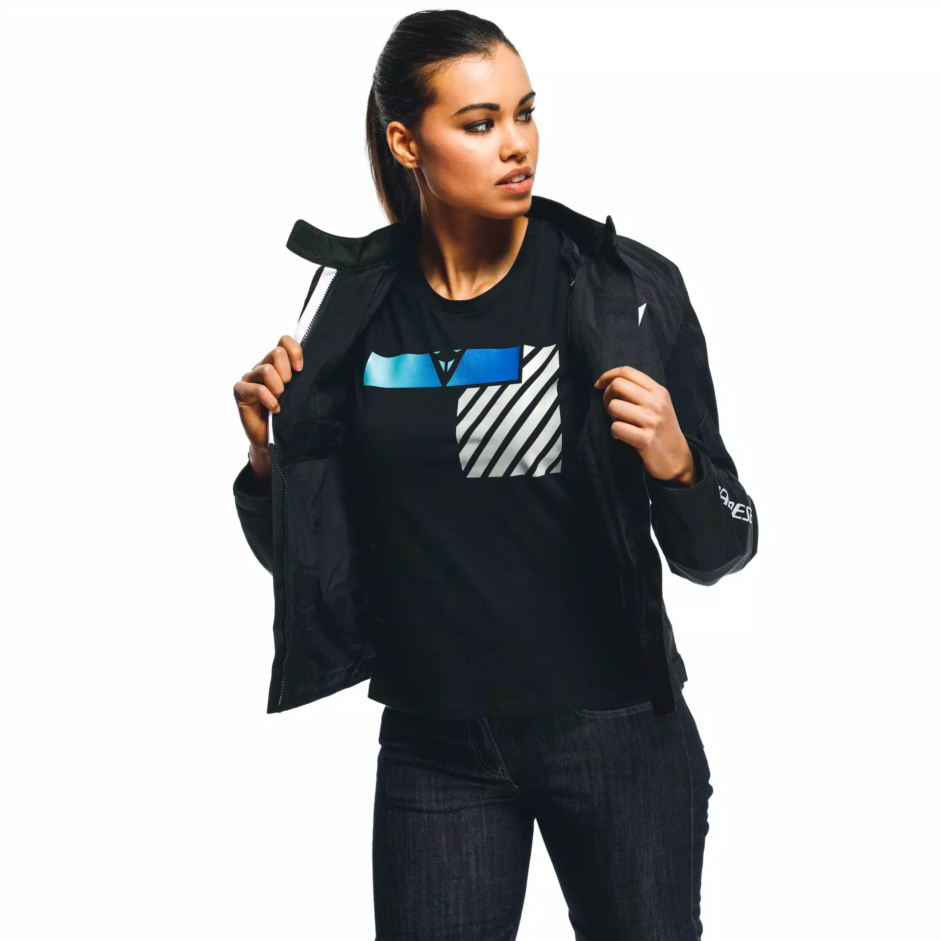 RISOLUTA AIR TEX - WOMEN'S MOTORCYCLE JACKET IN FABRIC