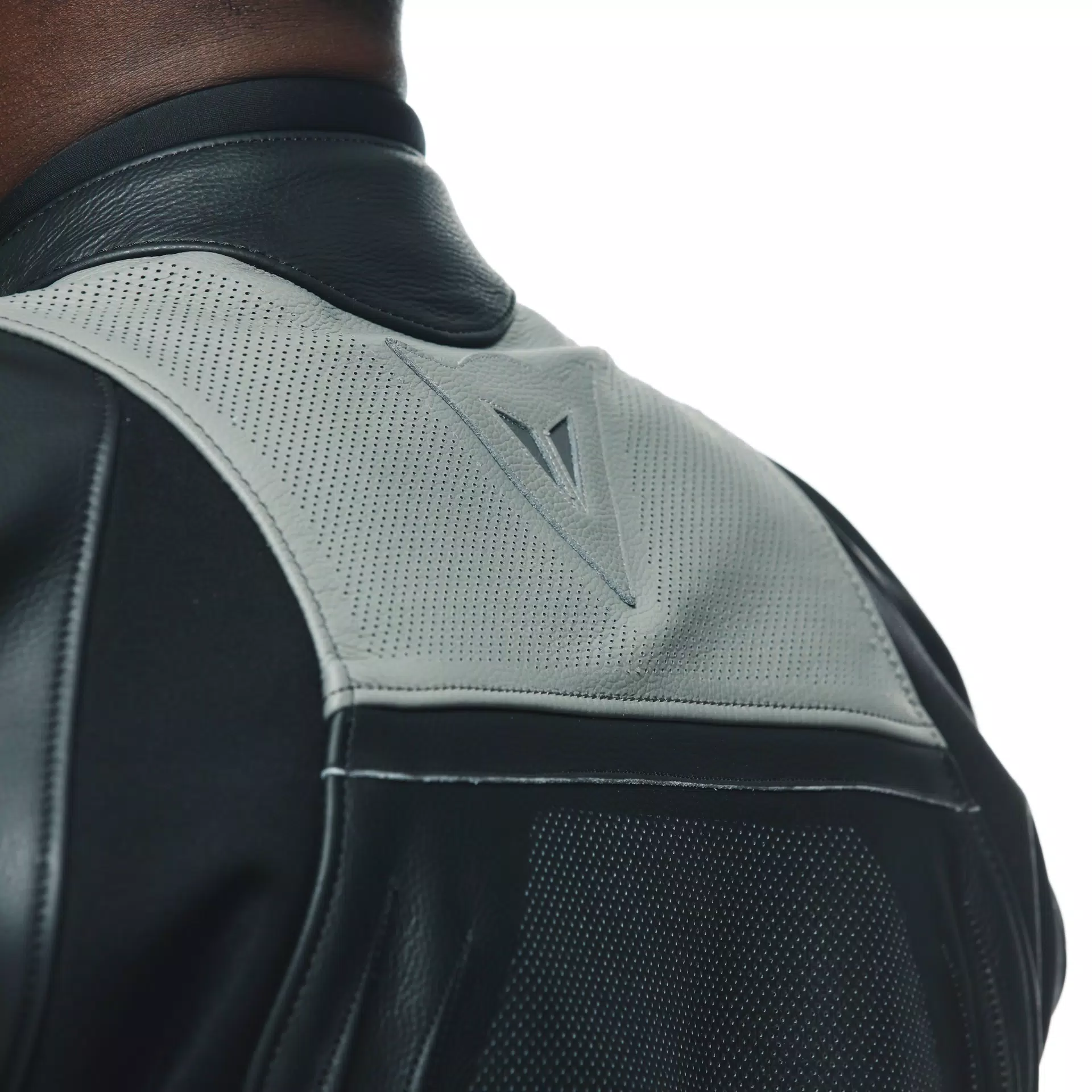 RACING 4 - MEN'S MOTORCYCLE PERFORATED LEATHER JACKET
