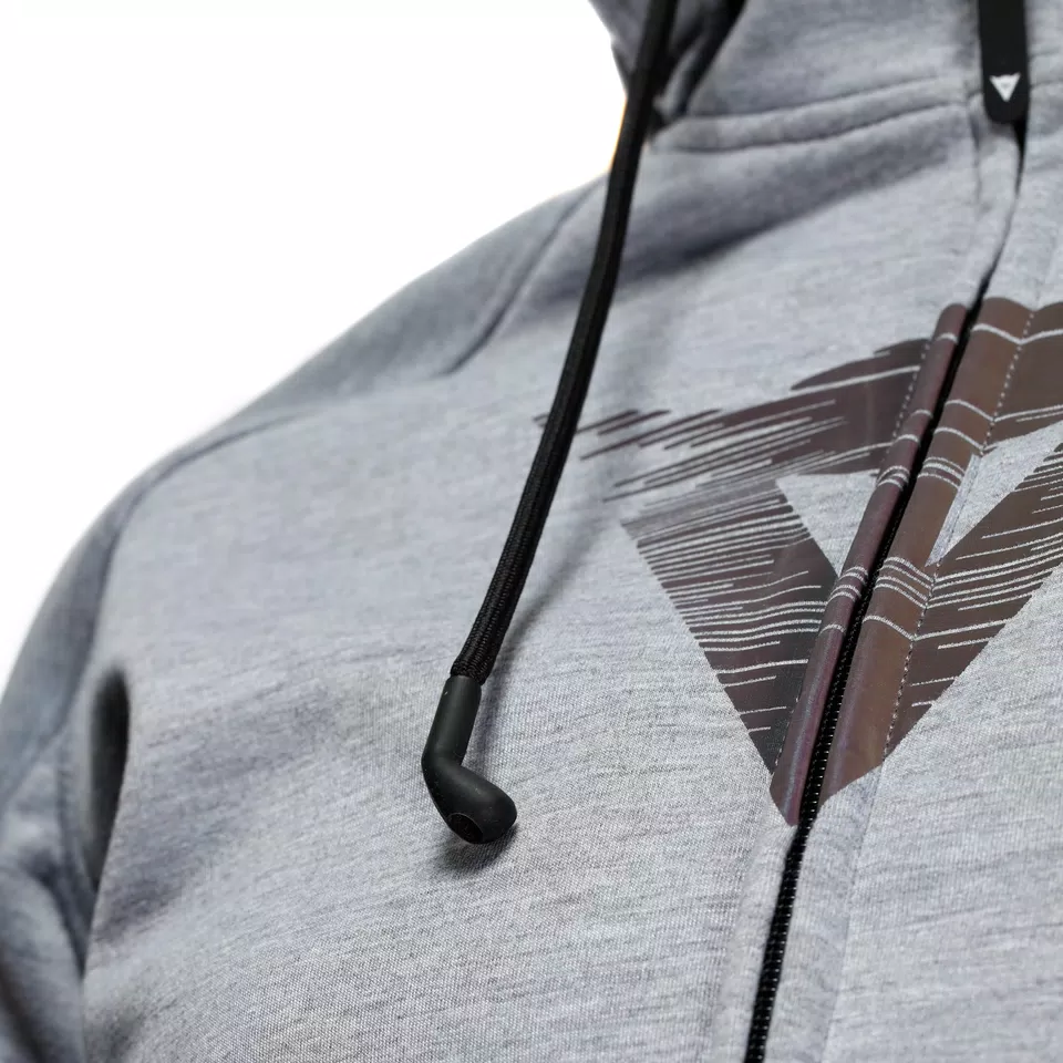 DAEMON-X - FELPA DA MOTO CON PROTEZIONI DONNA - GREY-MELANGE - 10