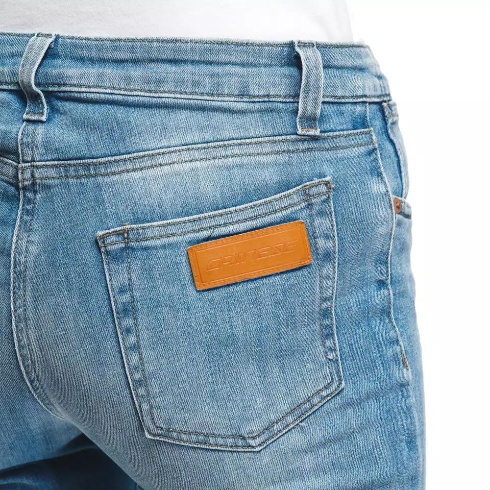 DENIM STONE SLIM - WOMEN'S MOTORCYCLE JEANS - LIGHT-BLUE - 11
