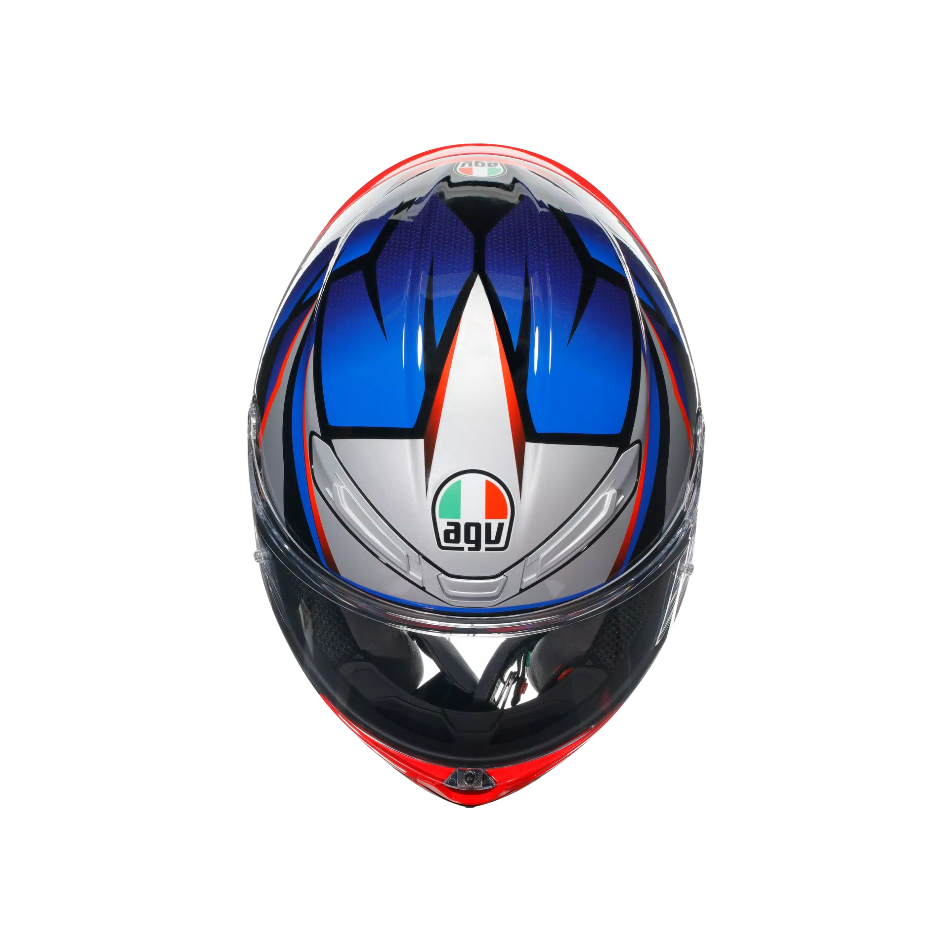 K6 S SLASHCUT BLACK/BLUE/RED - MOTORBIKE FULL FACE HELMET DOT (E2206)