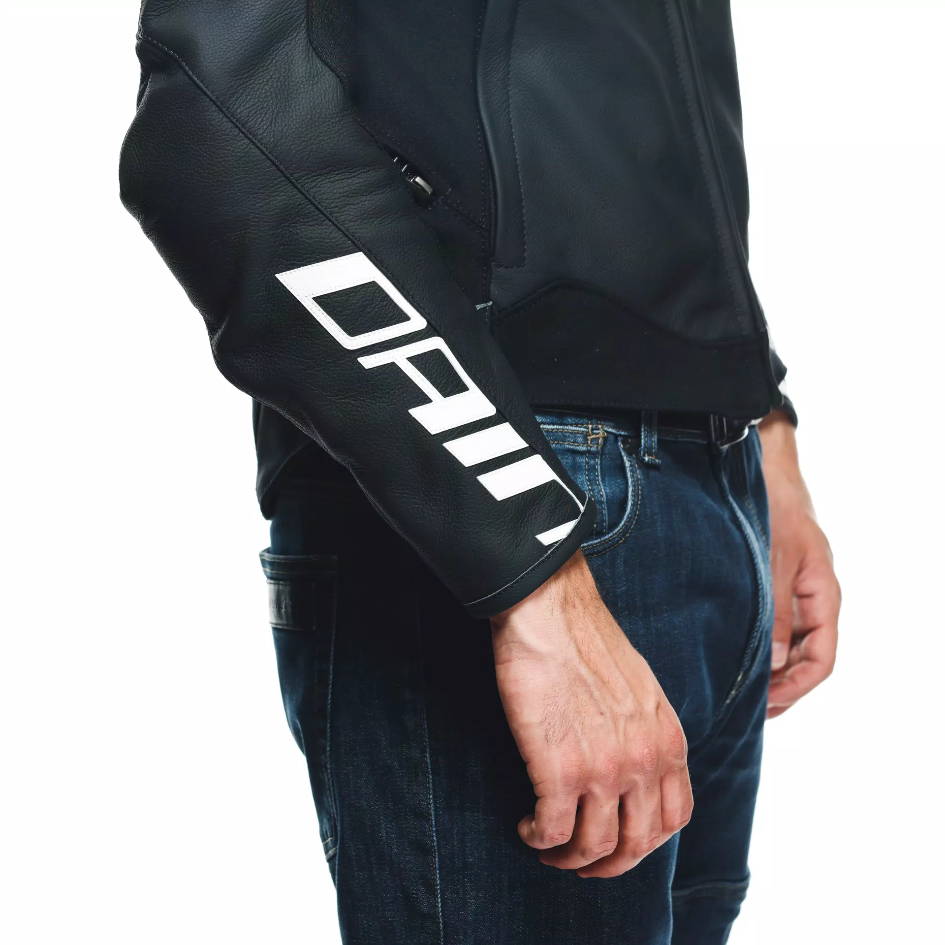 SPORTIVA - MEN'S MOTORCYCLE LEATHER JACKET | BLACK-MATT