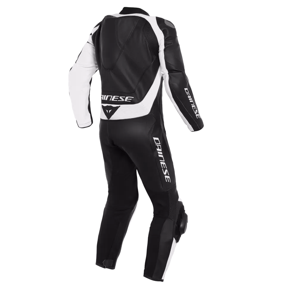ASSEN 2 1 PC. PERF. LEATHER SUIT - BLACK/BLACK/WHITE - 2