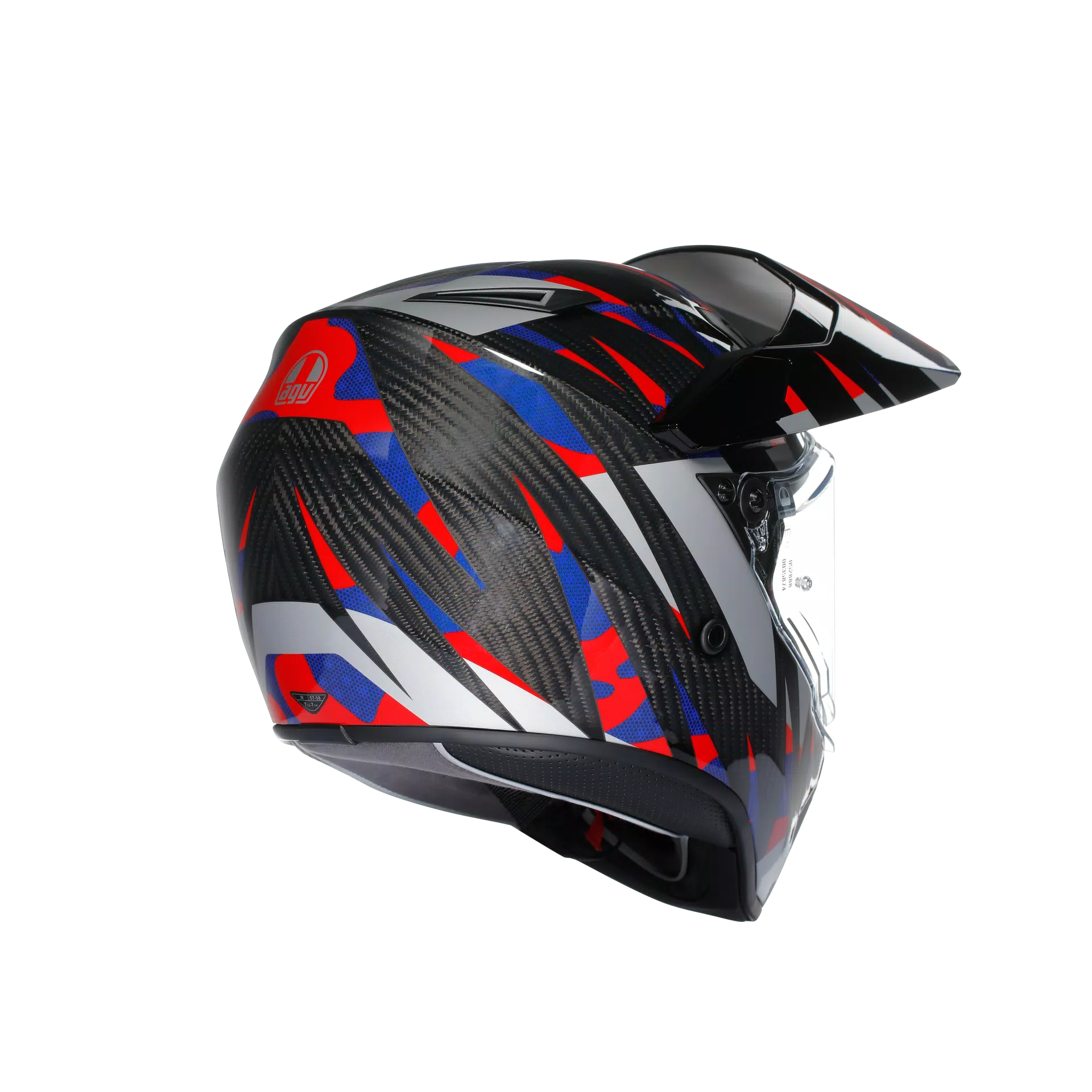 AX9 AGV DOT(E2206) MPLK - STEPPA CARBON/RED/BLUE