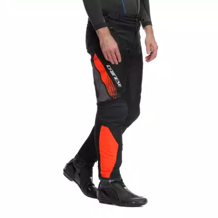 DRAKE 2 AIR ABSØLUTESHELL - MEN'S WATERPROOF MOTORCYCLE SUMMER PANTS - BLACK/RED-FLUO - 5