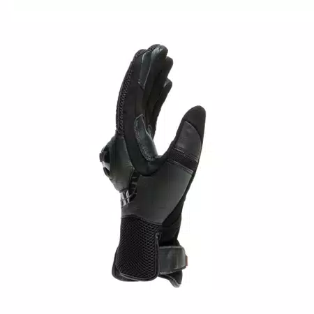 MIG 3 - UNISEX MOTORCYCLE LEATHER GLOVES - BLACK/BLACK - 2