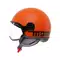 MOMODESIGN FGTR CLASSIC MATT ORANGE / BLACK - JET HELMET WITH VISOR E2206