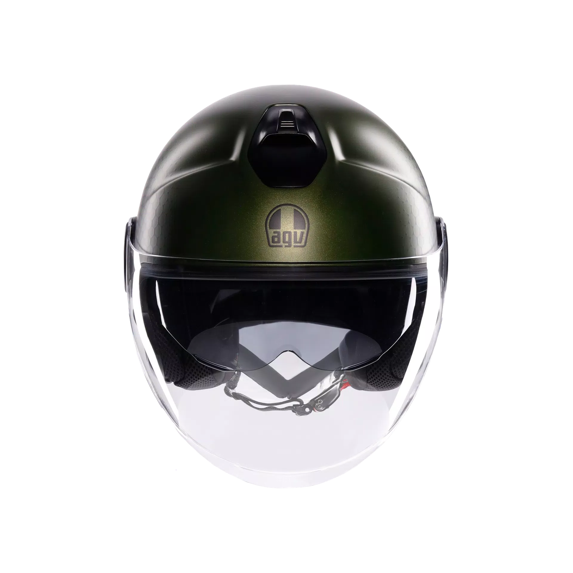 ETERES ANDORA MATT GREEN/BLACK - CASQUE MOTO JET E2206