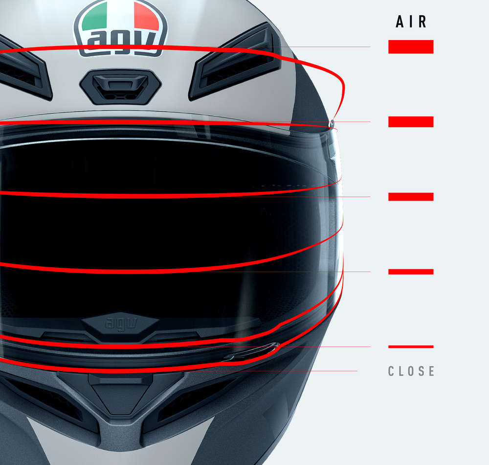 AGV K1-S ECE 22.06 Full Face Motorcycle Helmet Pinlock Ready - Kripton