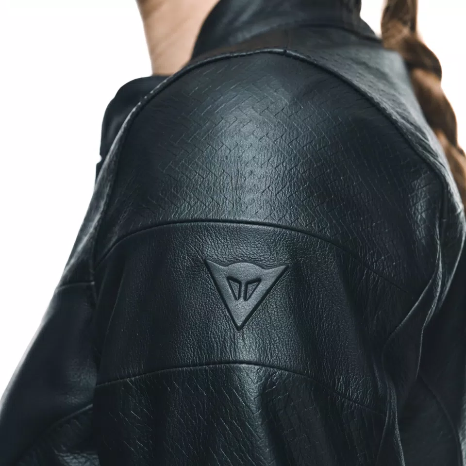 ITINERE - WOMEN'S MOTORCYCLE LEATHER JACKET - BLACK - 8