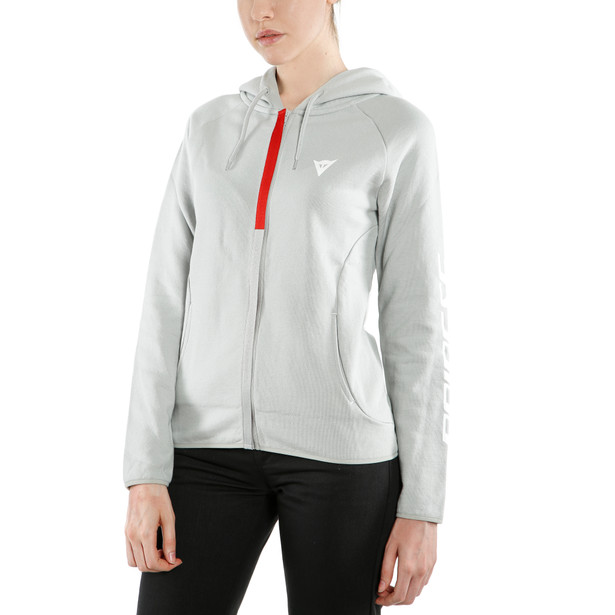 paddock-lady-full-zip-hoodie-glacier-gray-white image number 4