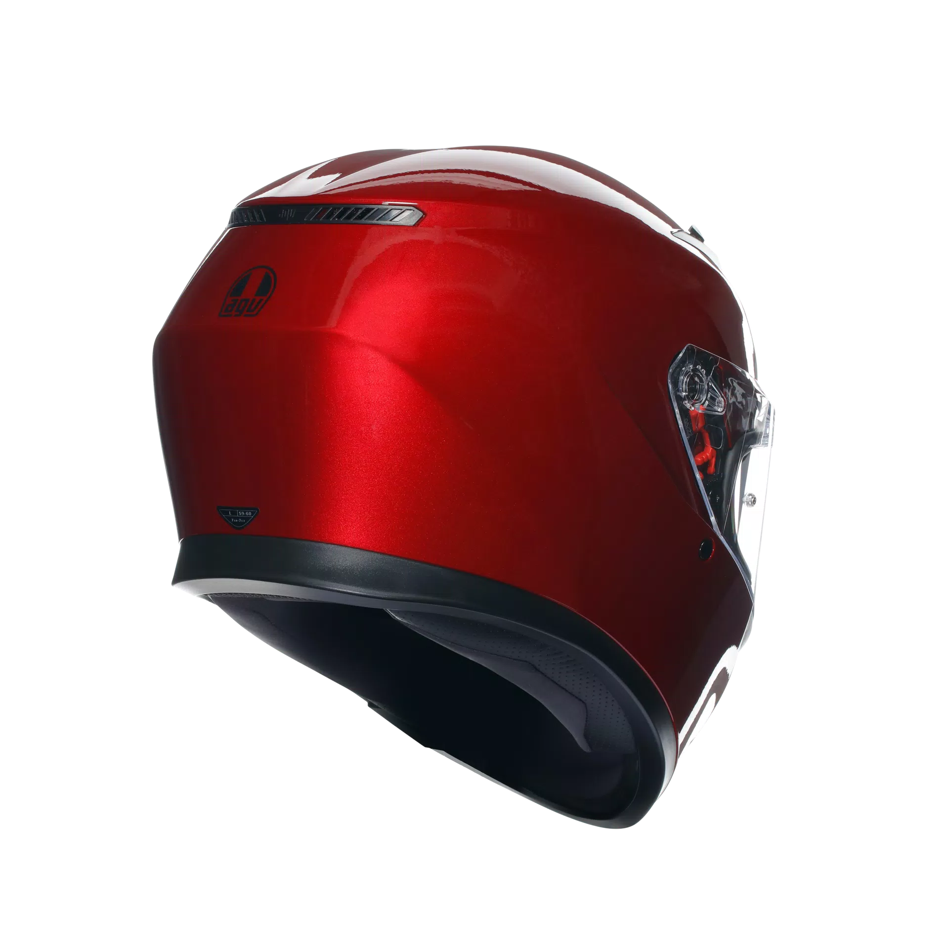 K3 MONO COMPETIZIONE RED - MOTORBIKE FULL FACE HELMET E2206