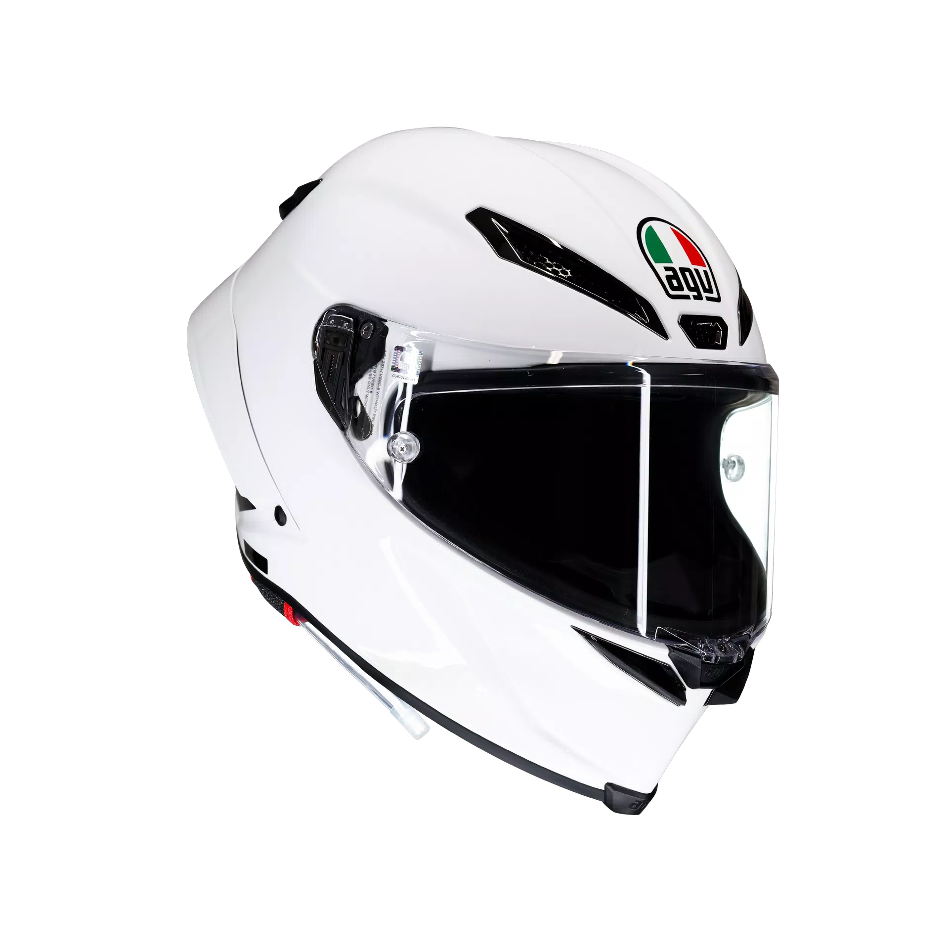 PISTA GP RR MONO WHITE - FULL-FACE MOTORCYCLE HELMET E2206 DOT