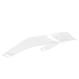 AGV BIPLANO SPOILER PISTA GP R (+plastic screws) - CLEAR