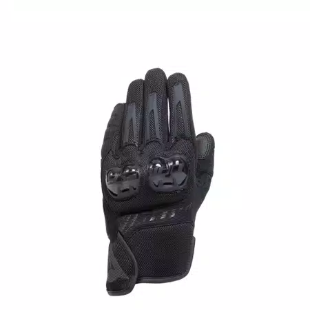 MIG 3 AIR - MEN'S MOTORCYCLE TEXTILE SUMMER GLOVES - BLACK/BLACK - 1