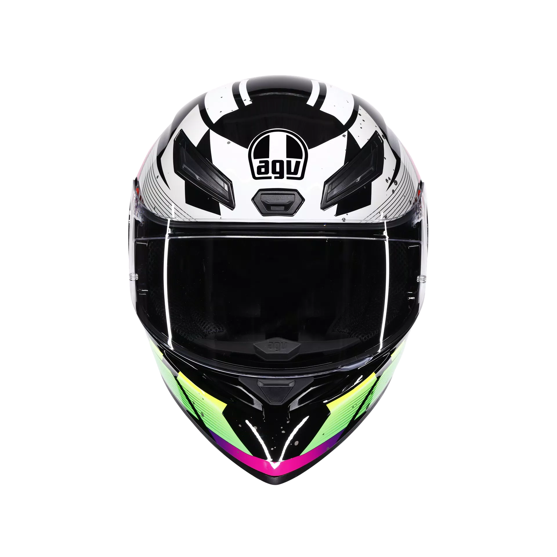 K1 S PUNKPULSE BLACK/PURPLE/LIME - MOTORBIKE FULL FACE HELMET DOT (E2206)