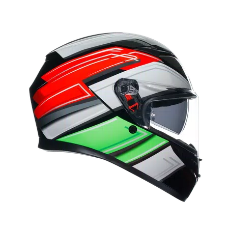 K3 WING BLACK/ITALY - MOTORBIKE FULL FACE HELMET E2206 -  - 3