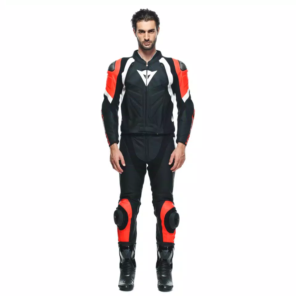 AVRO 4 MONO DE CUERO 2PZS HOMBRE - BLACK-MATT/FLUO-RED/WHITE - 3