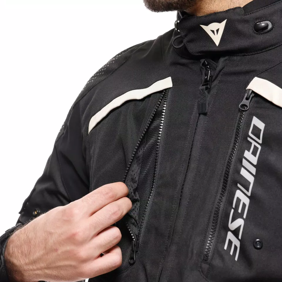 GULLFOSS&nbsp;D-DRY - MEN'S ALL SEASONS MOTORCYCLE JACKET - BLACK/BLACK/TIDAL FOAM - 9
