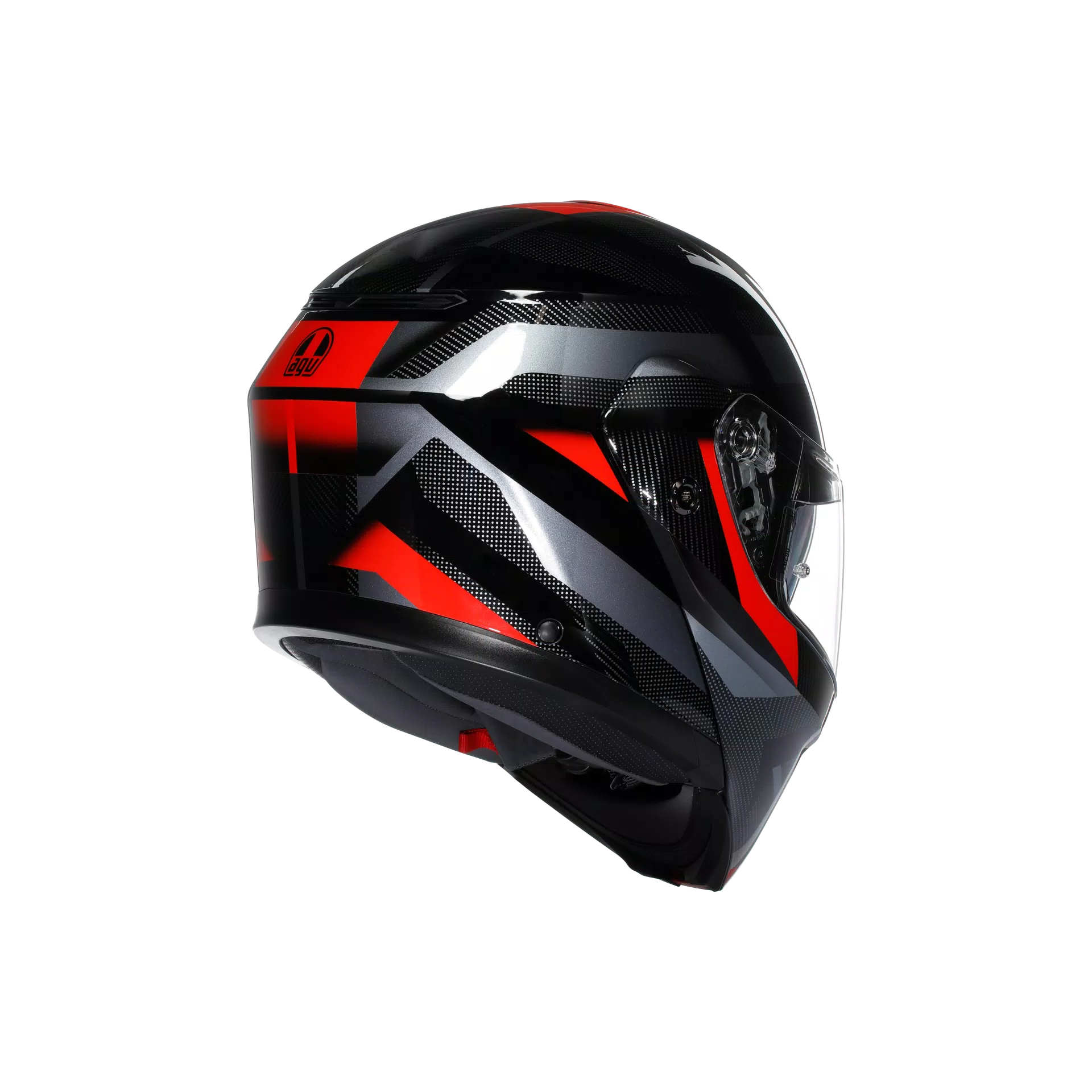 STREETMODULAR LEDRO BLACK/RED - CASQUE MOTO MODULAIRE E2206