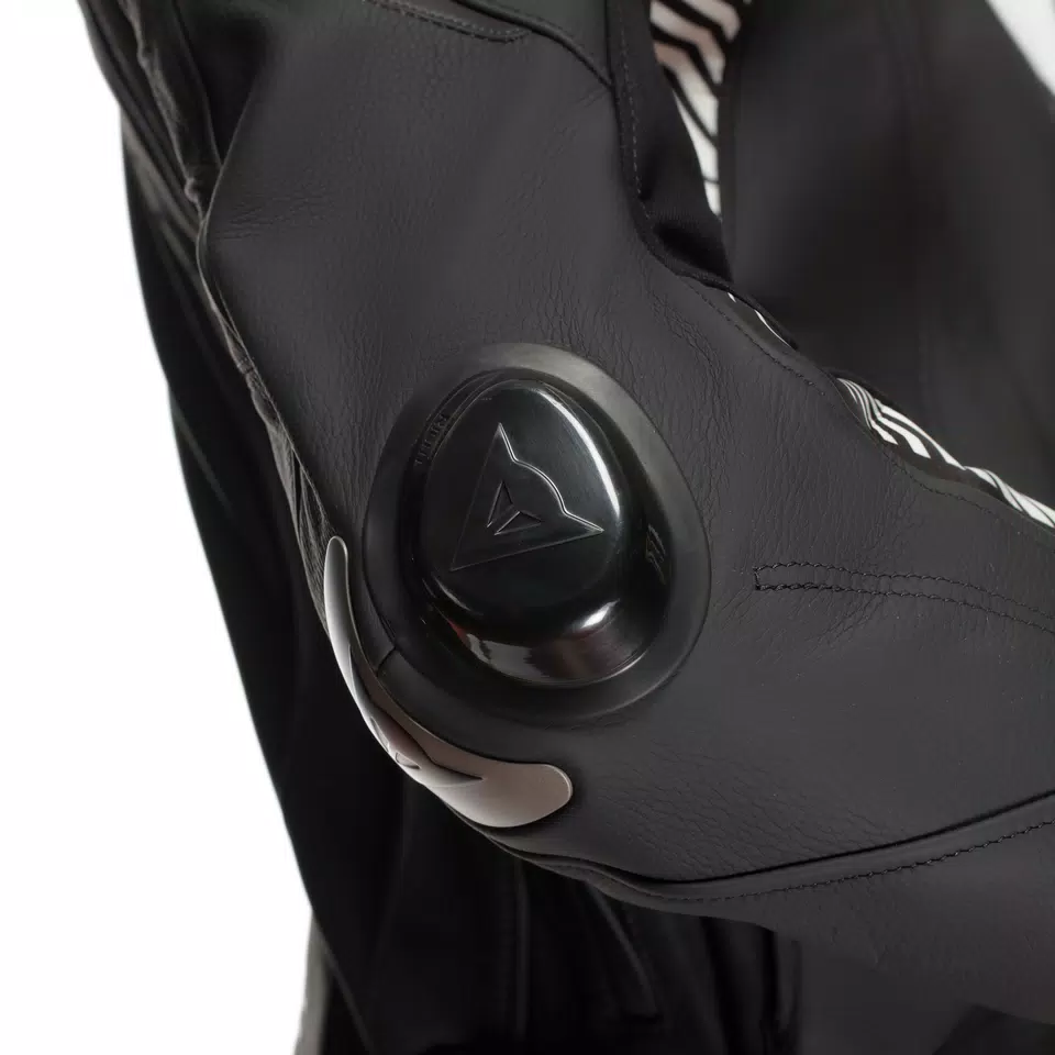 SUPER SPEED 4 - MEN'S MOTORCYCLE LEATHER JACKET - BLACK-MATT/WHITE - 10