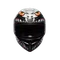K1 S LYZARD MATT BLACK/GREY/RED - MOTORBIKE FULL FACE HELMET E2206