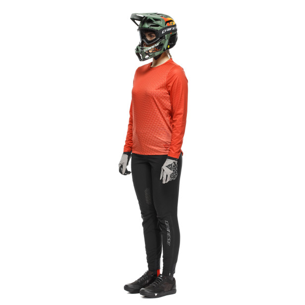 hg-aer-jersey-ls-maglia-bici-maniche-lunghe-donna-red image number 2