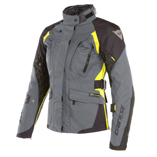 X-TOURER D-DRY LADY JACKET EBONY/BLACK/FLUO-YELLOW- Women Jackets