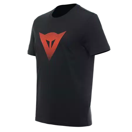 DAINESE LOGO - HEREN T-SHIRT - BLACK/FLUO-RED - 1