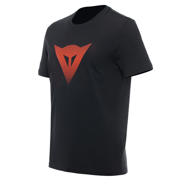 dainese-t-shirt-logo-black-fluo-red image number 0