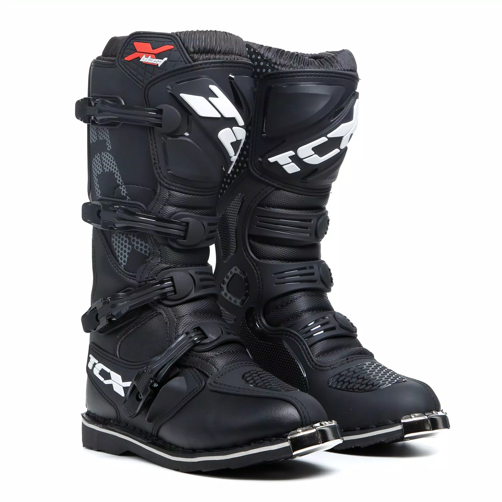 X-BLAST MEN'S MOTORCYCLE BOOTS - BLACK