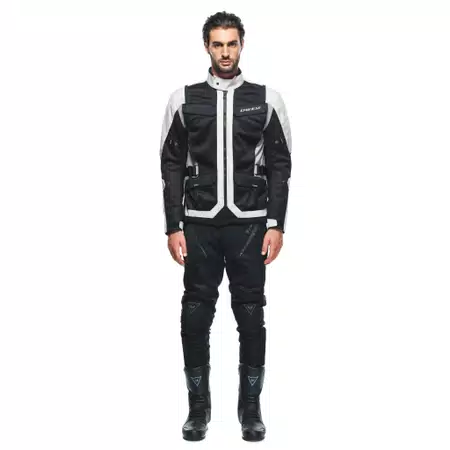 DESERT TEX - MEN'S TOURING SUMMER MOTORCYCLE JACKET IN FABRIC - PEYOTE/BLACK/STEEPLE-GRAY - 3