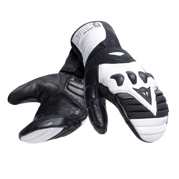 men-s-ergotek-pro-sofia-goggia-ski-mittens-white-black image number 4