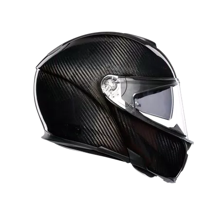 SPORTMODULAR GLOSSY CARBON - MOTORBIKE FLIP UP HELMET E2205 -  - 3