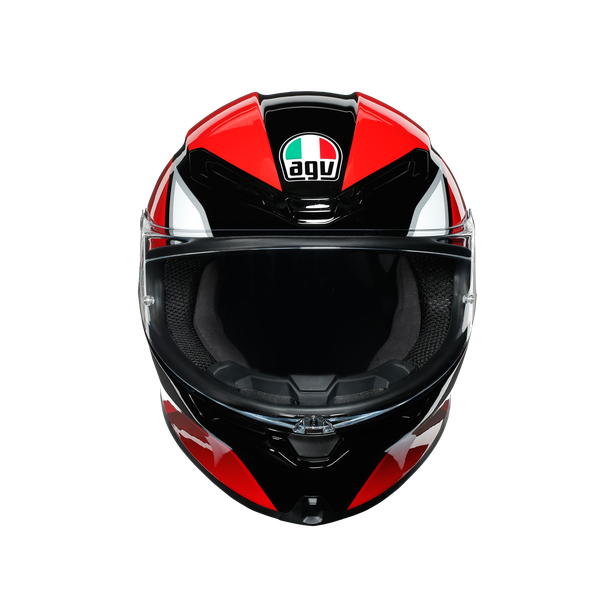 K6 AGV DOT(ECE) MULTI MPLK - HYPHEN BLACK/RED/WHITE