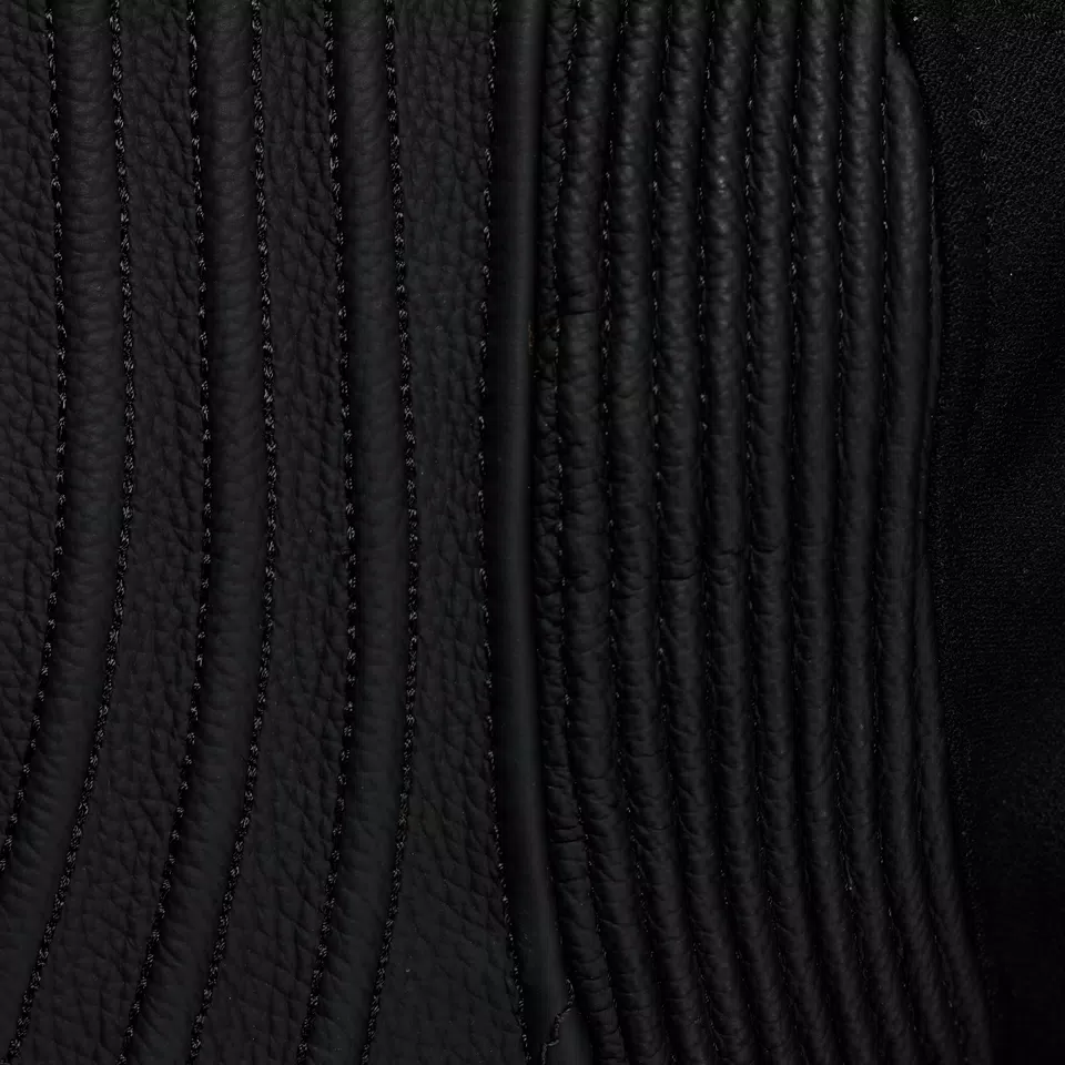 RACING 5 - CHAQUETA MOTO DE CUERO MUJER - BLACK/BLACK - 12