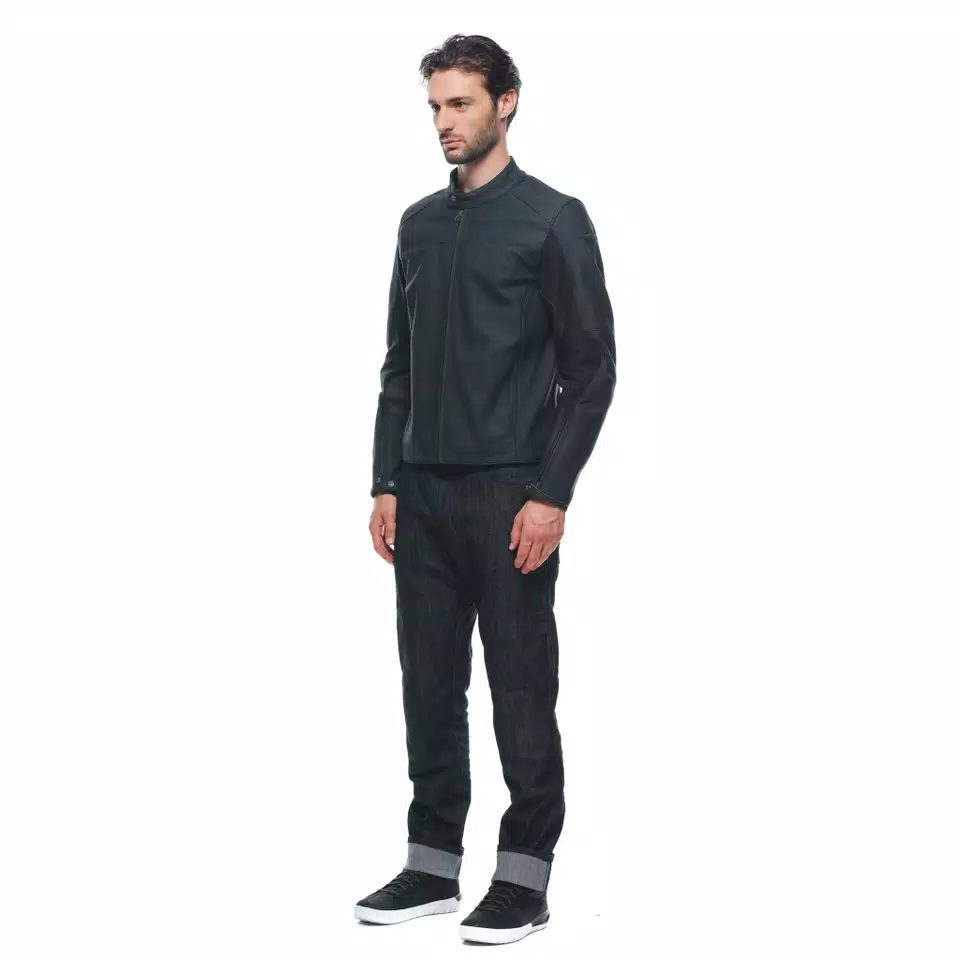 RAZON 2 PERF. LEATHER JACKET - BLACK - 4