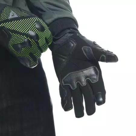UNRULY ERGO-TEK GLOVES - ANTHRACITE/ACID-GREEN - 3