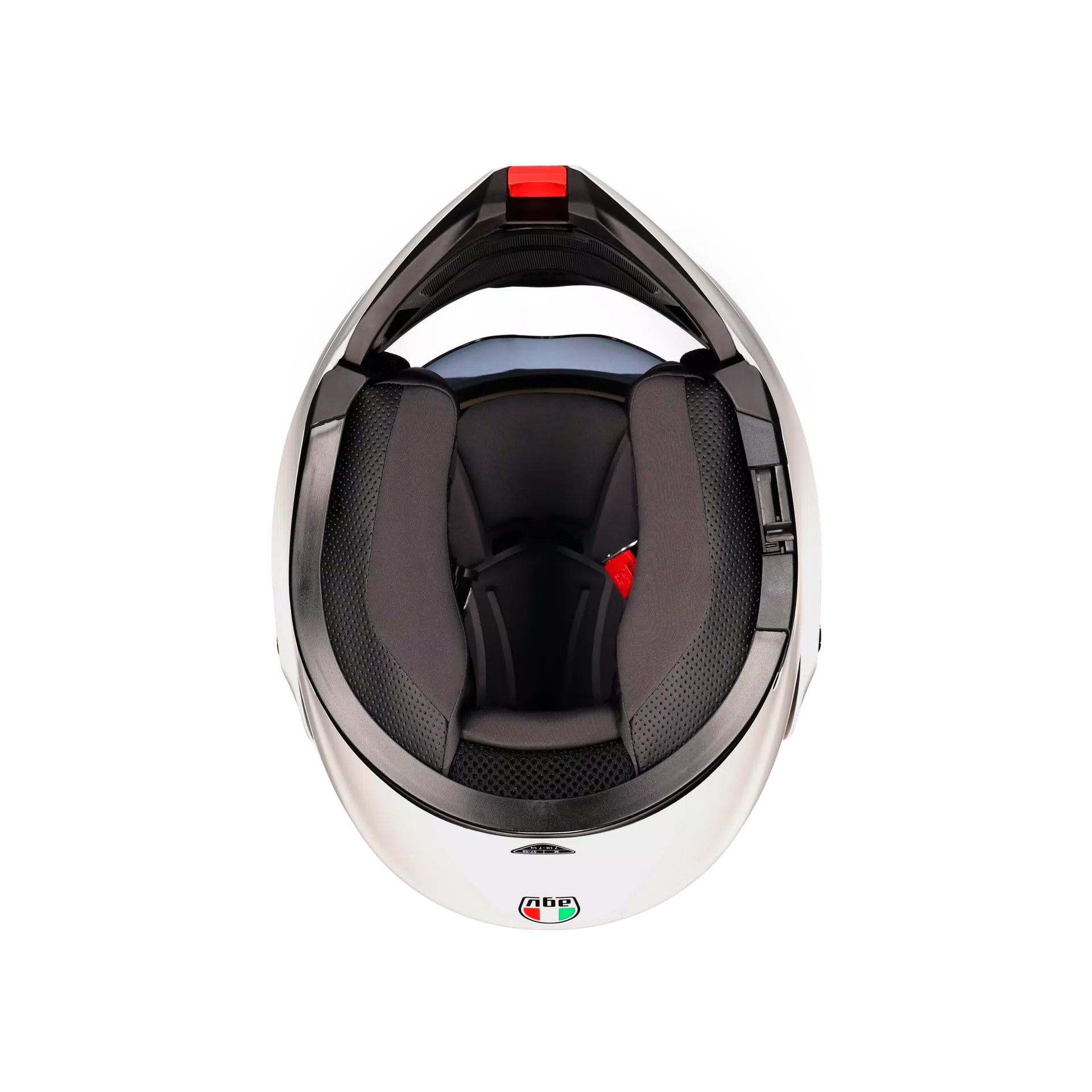 STREETMODULAR MONO MATT BLACK MATERIA WHITE - MOTORBIKE FLIP UP HELMET DOT(E2206)