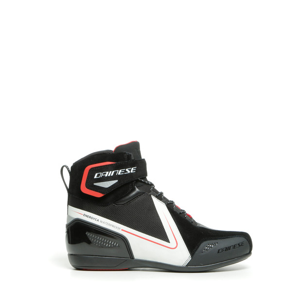 energyca-d-wp-scarpe-moto-impermeabili-uomo-black-white-lava-red image number 1