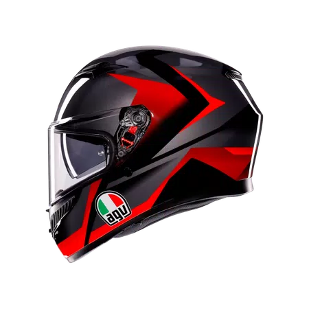 K3 STRIGA BLACK/GREY/RED - CASCO MOTO INTEGRAL E2206 -  - 4