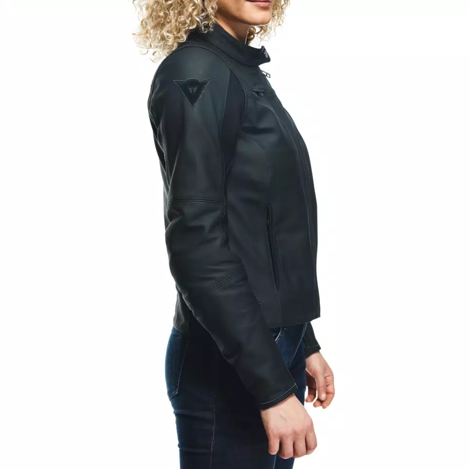 RAZON 2 CHAQUETA DE CUERO MOTO MUJER - BLACK - 14