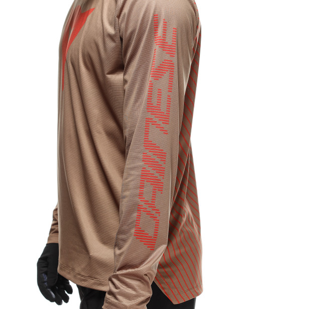 hg-aer-jersey-ls-men-s-long-sleeve-bike-t-shirt-brown-red image number 7