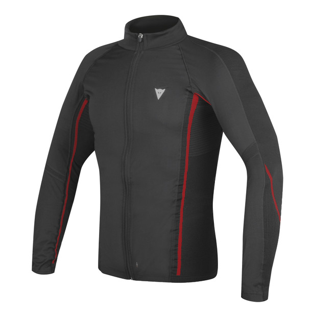 D-CORE NO WIND THERMO TEE LS BLACK/RED- Shirts