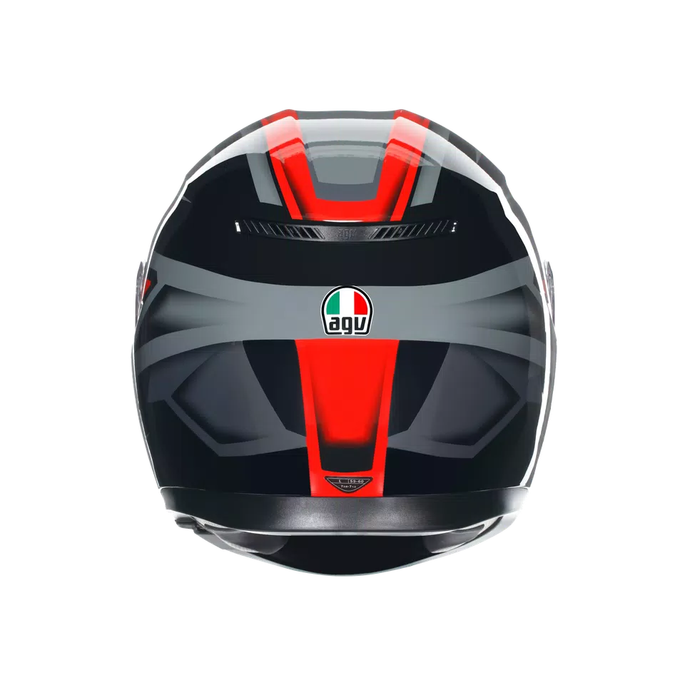K3 COMPOUND BLACK/RED - CASQUE MOTO INTÉGRAL E2206 -  - 5