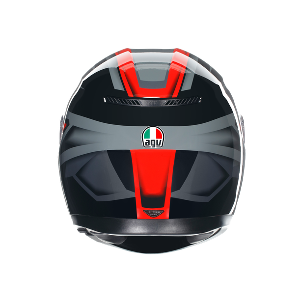 k3-compound-black-red-motorbike-full-face-helmet-e2206 image number 4