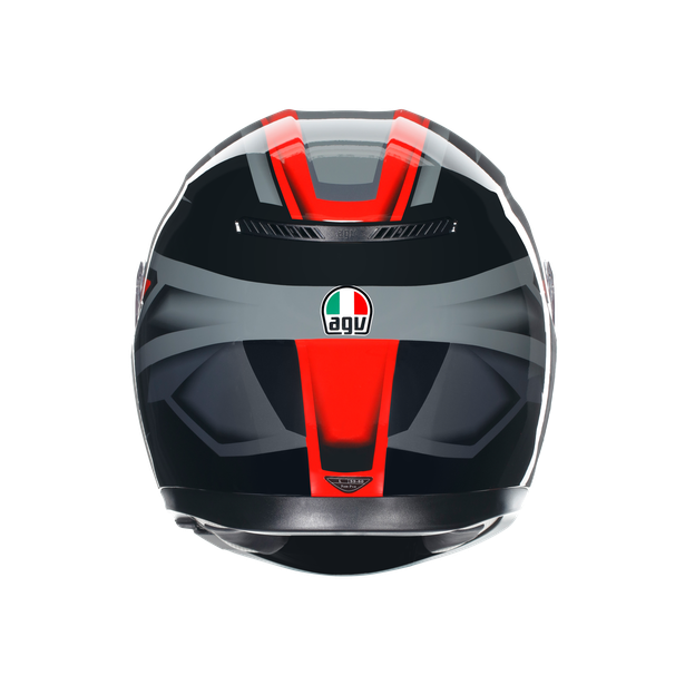 Casco agv negro online y rojo