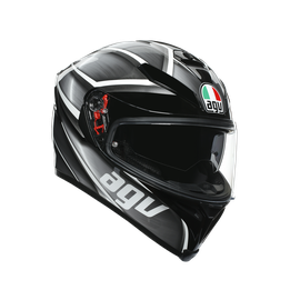 AGV Unisex-Adult Full Face K-5S Tornado Motorcycle Helmet Silver, XX-Large