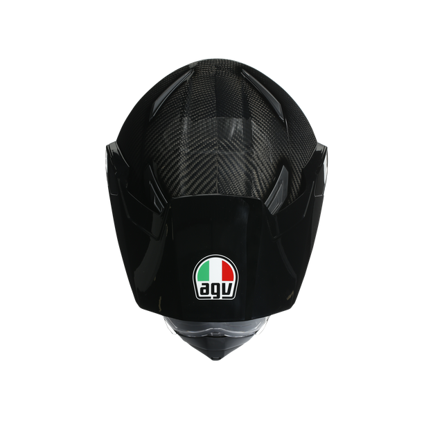 ax9-mono-glossy-carbon-motorbike-full-face-helmet-e2206 image number 6